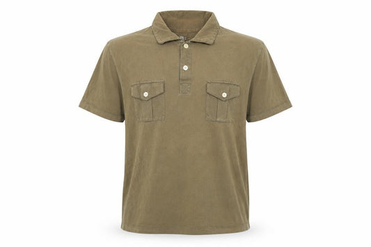 GAP Men’s Brown Cotton Short Sleeve Polo Shirt Size L