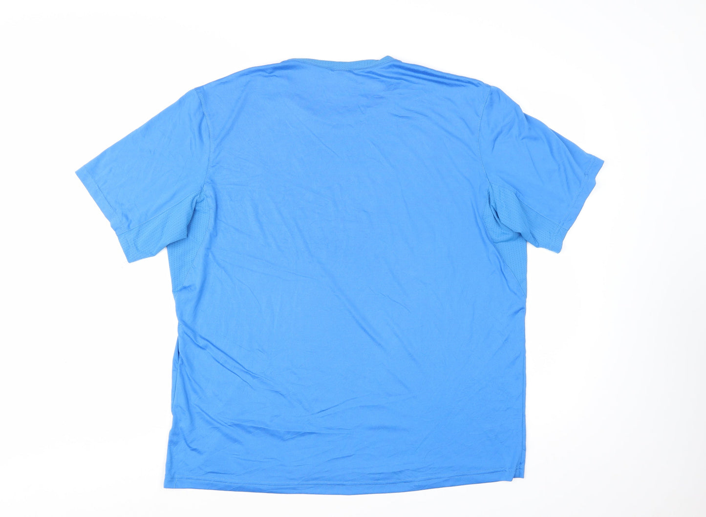 Quechua Men Blue 2XL Hiking Activewear T-Shirt Lightweight Quick Dry