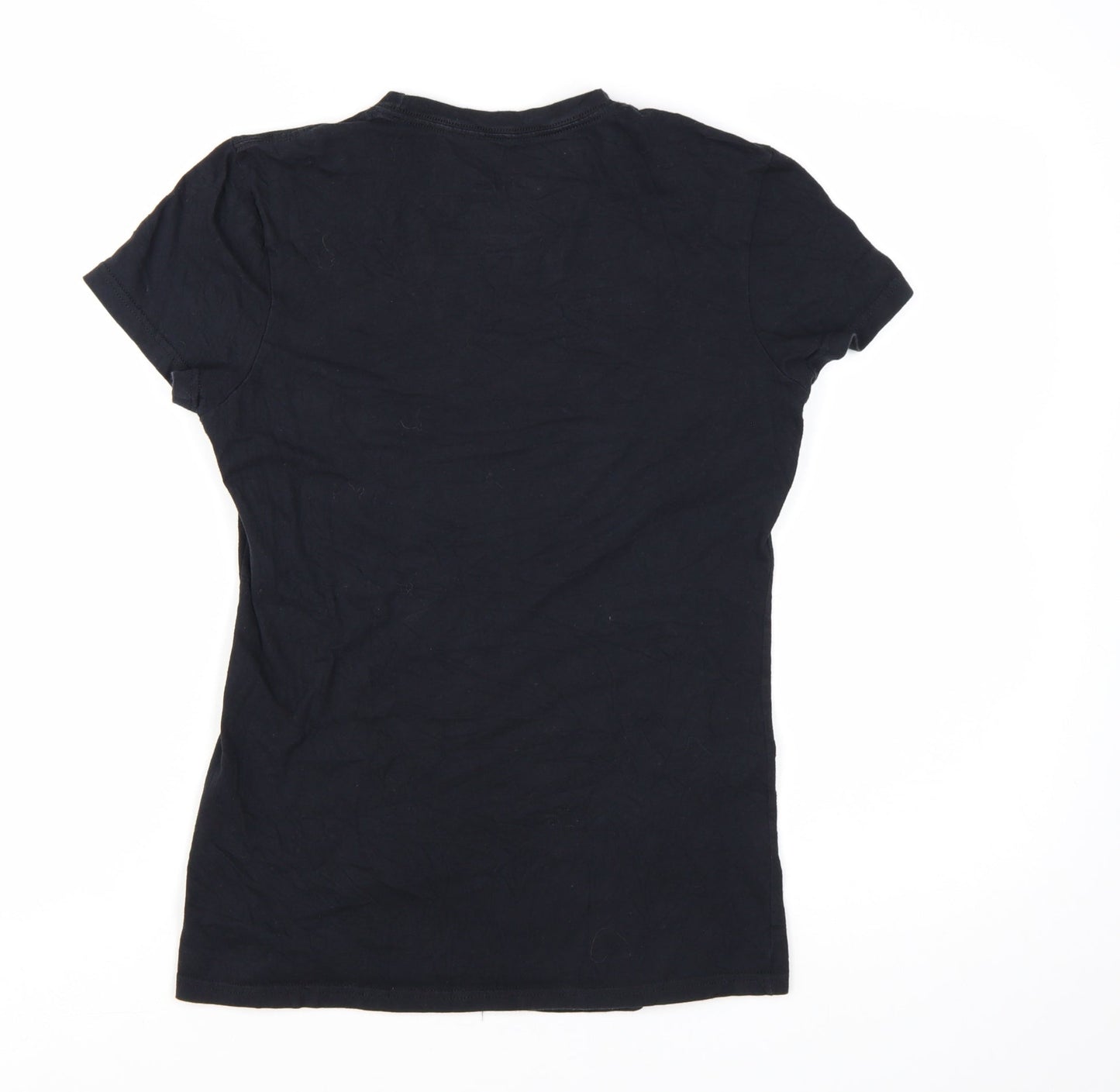 Adidas Womens Black Small Basic Cotton Short Sleeve T-Shirt
