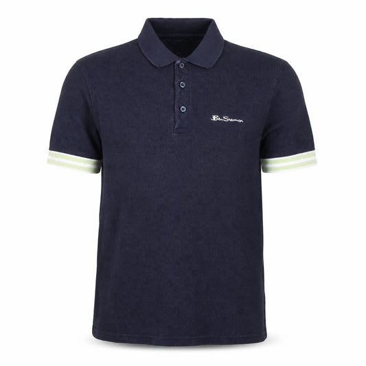 Ben Sherman Men's Blue Polo Shirt Size S 100% Cotton Casual Top