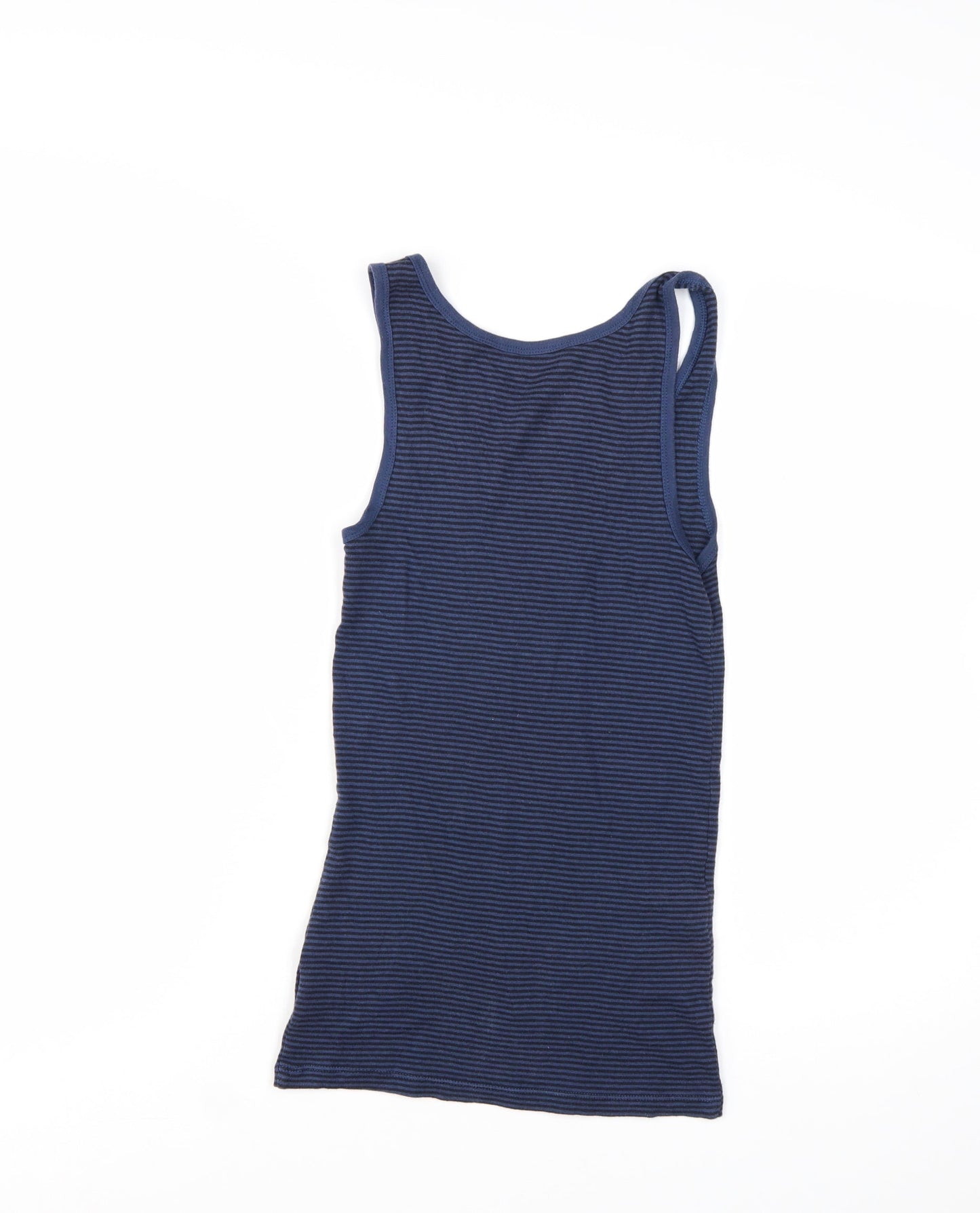 Gap Women's Blue Striped Modern Tank Top Size S Cotton Modal