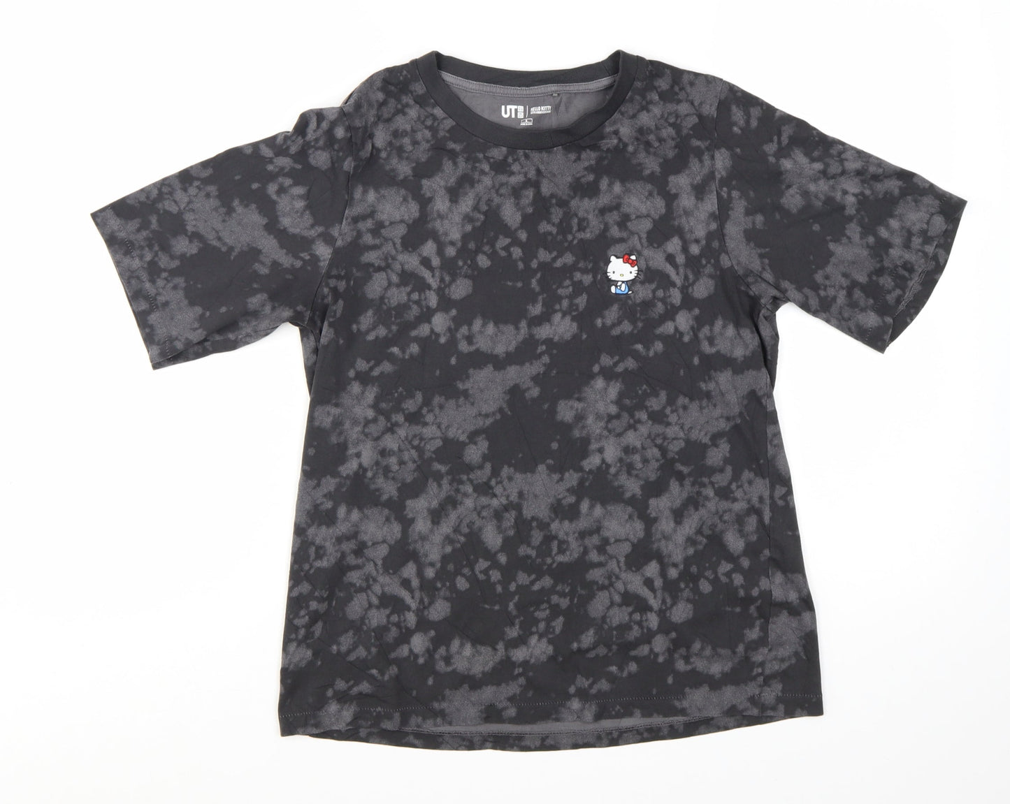 Uniqlo Women Black Hello Kitty 50th Anniversary T-Shirt Size S