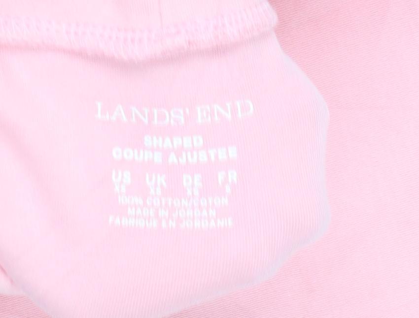 Lands' End Women’s Pink Roll Neck Long Sleeve T-Shirt Size L