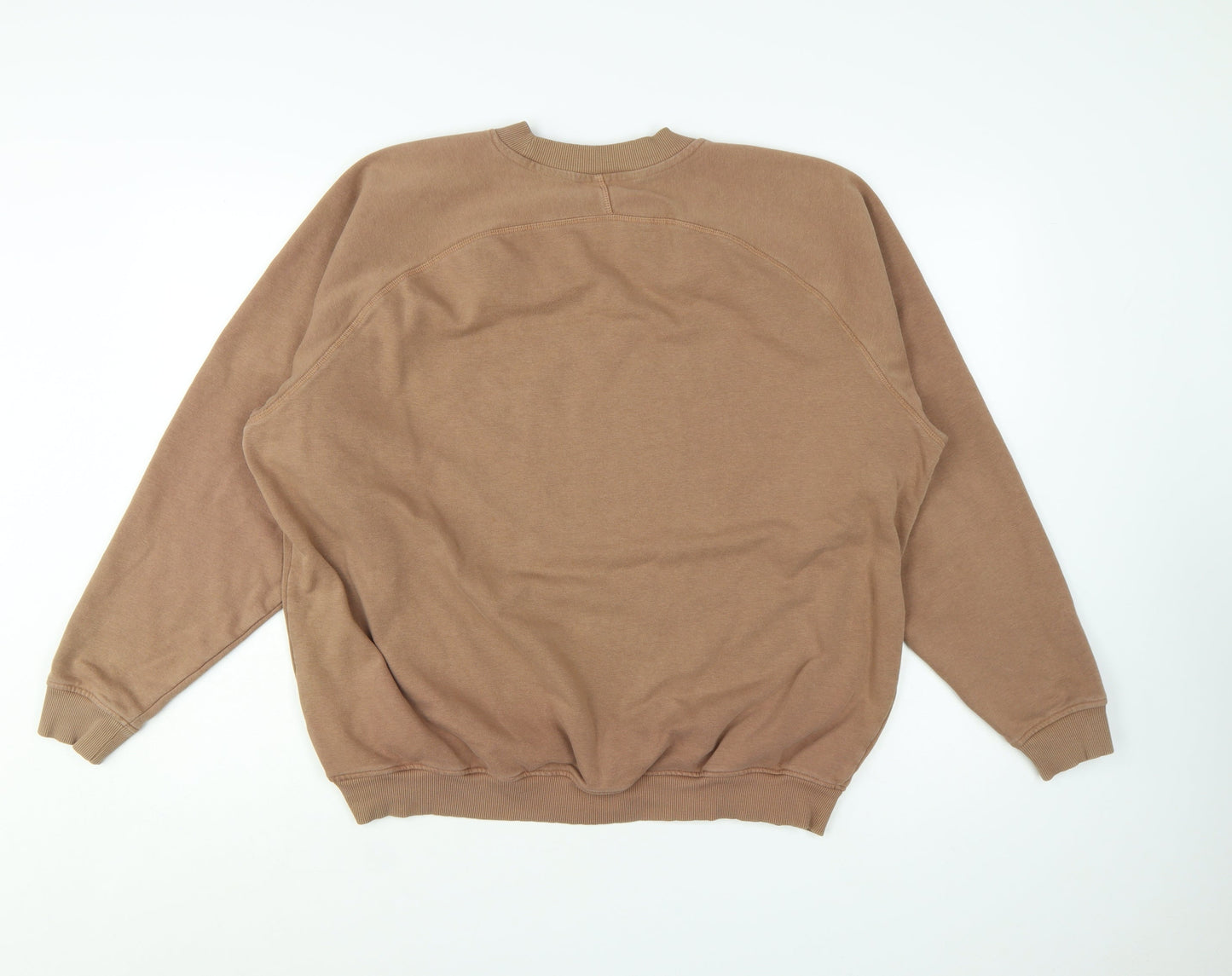 Gymshark Men's Brown Pullover Sweatshirt M Regular Fit Crew Neck