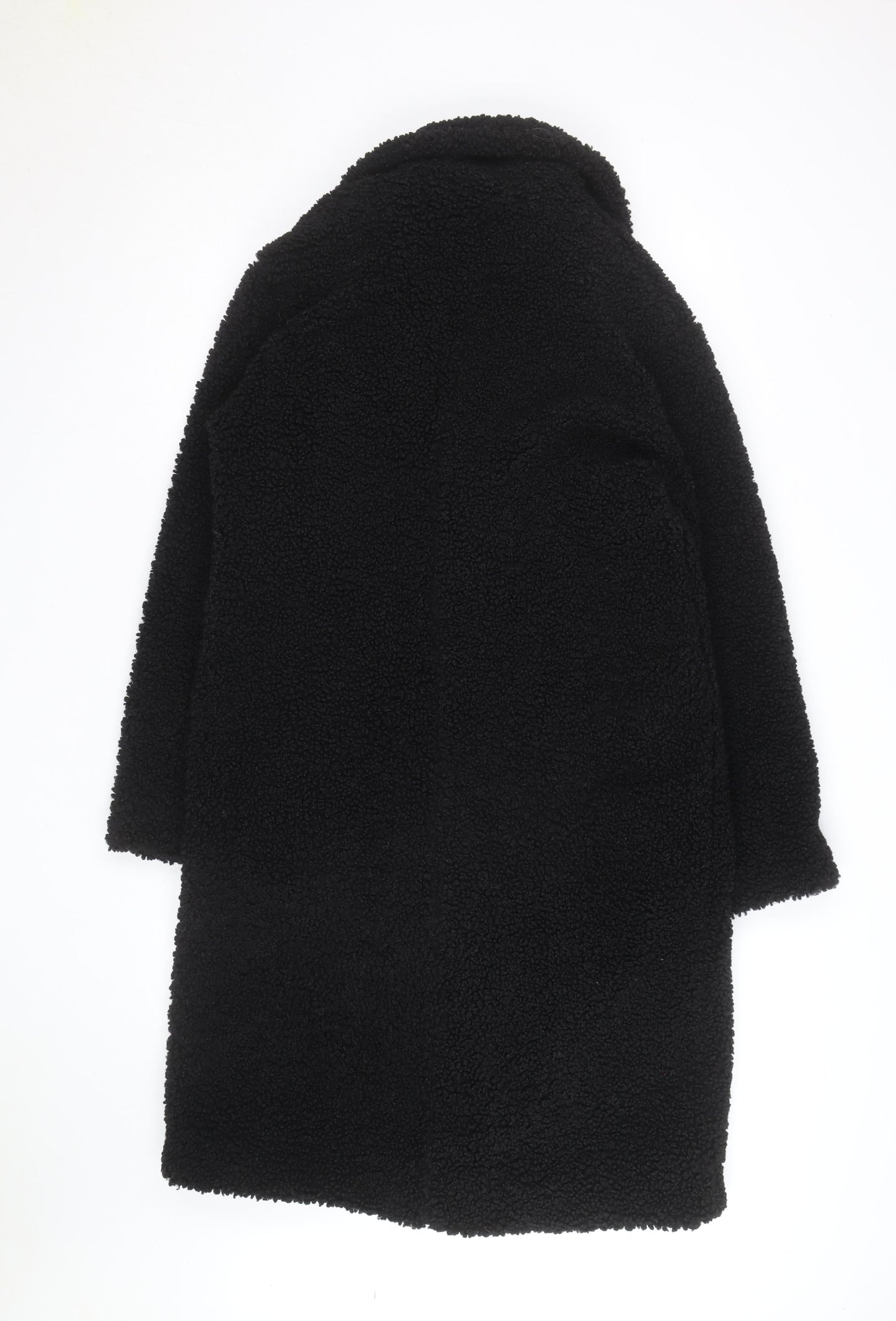 Capsule Outerwear Women's Black Long Teddy Coat Size 10
