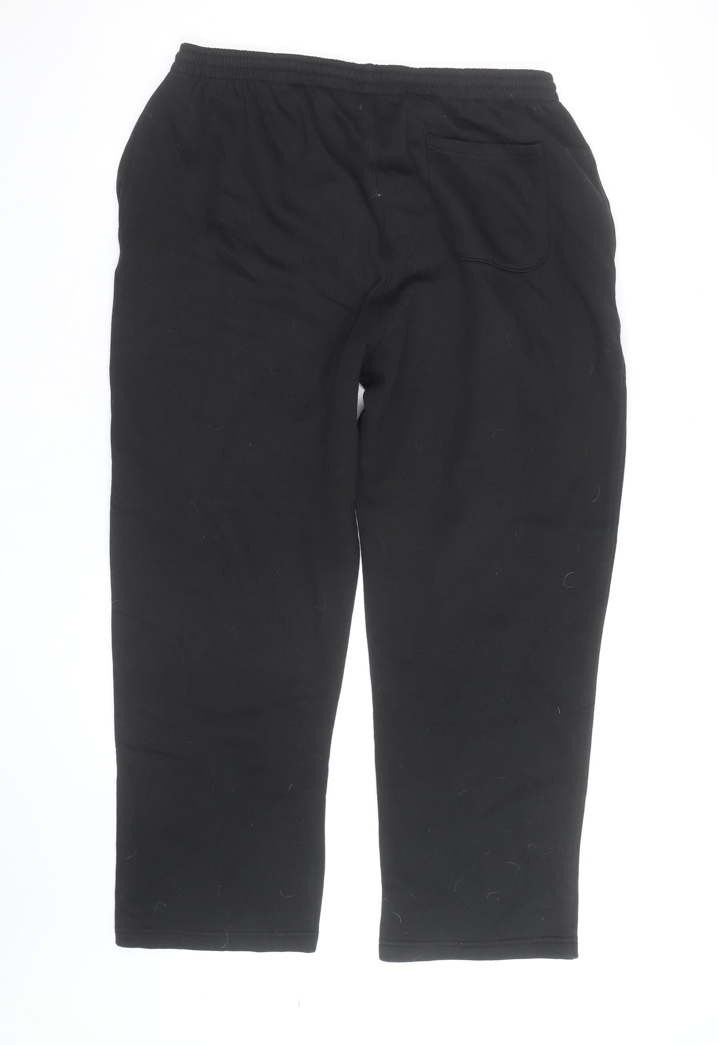 Cotton Traders Mens Black XL Sweatpants Fleece Regular Fit Activewear