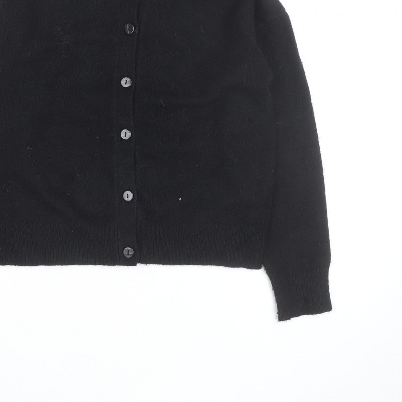 Additional view of New Look Men’s Black S Button-Up Cardigan Knit Jumper