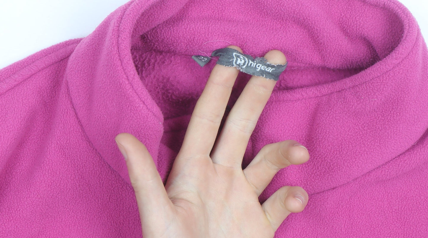Hi Gear Women's Pink Full Zip Fleece Jacket Size 22