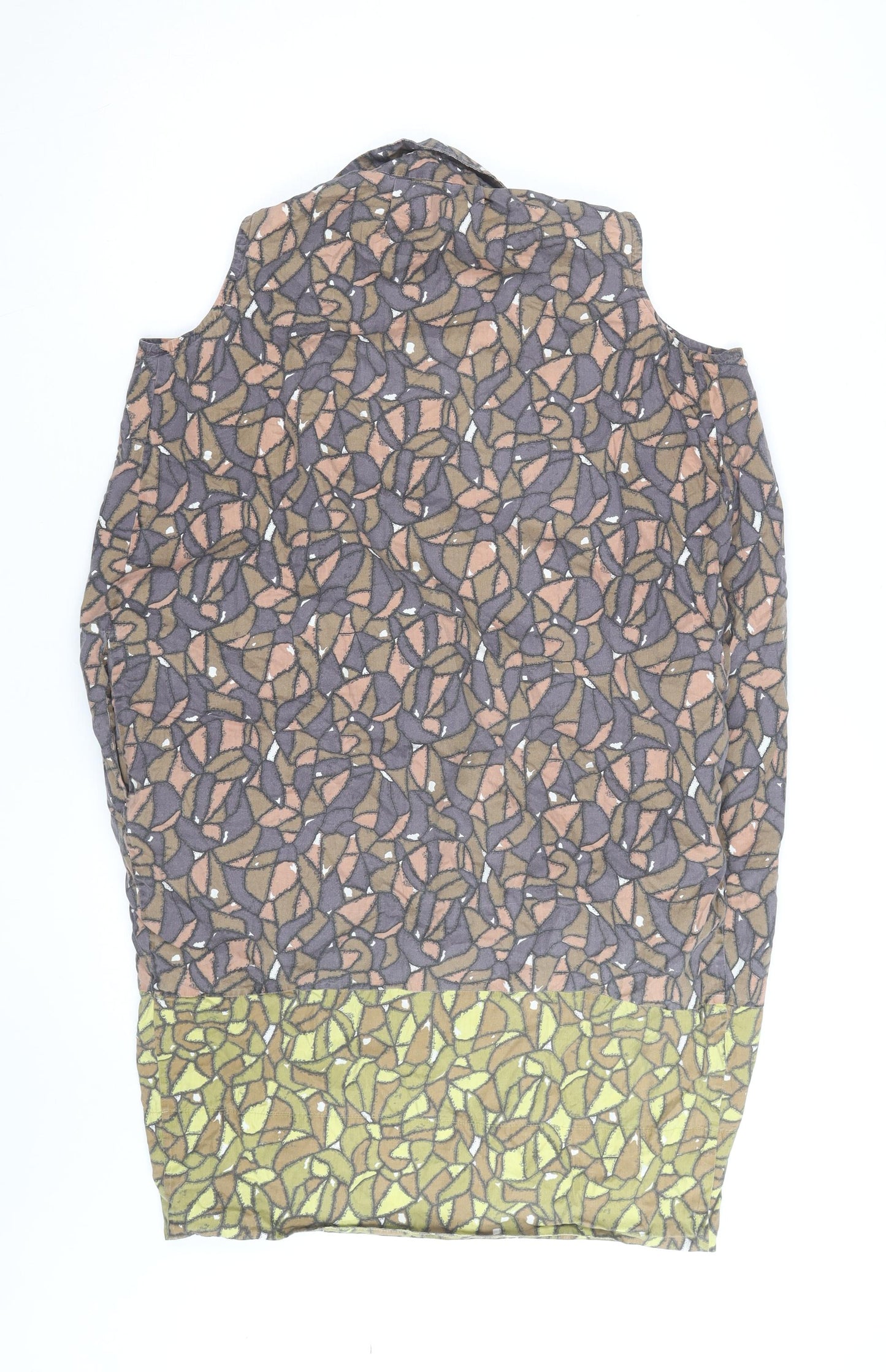 Toast Women's Multicoloured Sleeveless Cotton Tunic Blouse Size S