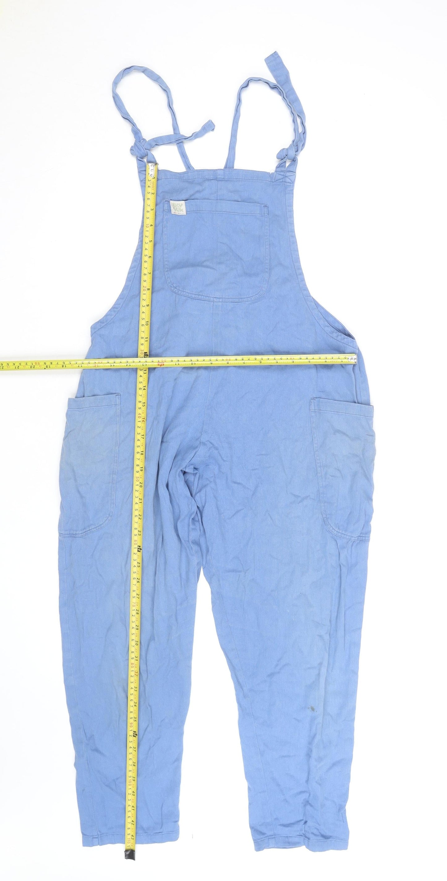 Lucy & Yak Organic Cotton Blue Relaxed Fit Men's Dungarees M