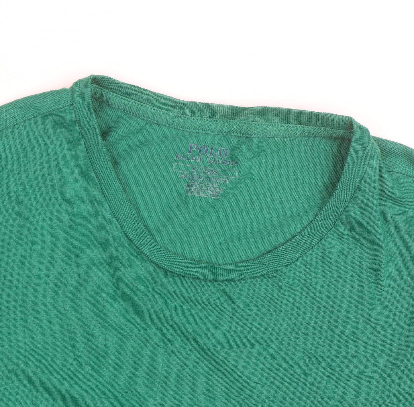 Ralph Lauren Men’s Green Slim Fit Cotton Crew Neck T-Shirt L