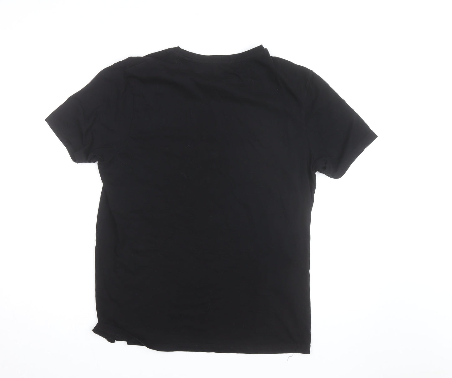 Nicce Men's Black Cotton Crew Neck Short Sleeve T-Shirt Large