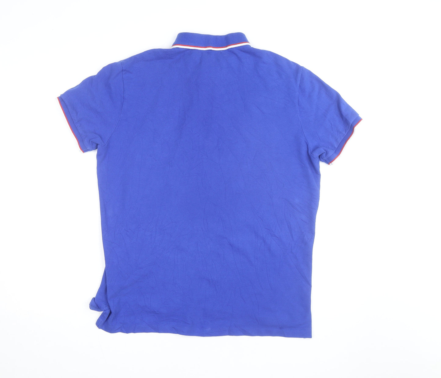 Ralph Lauren Men's Blue Custom Slim Fit Polo Shirt Size L