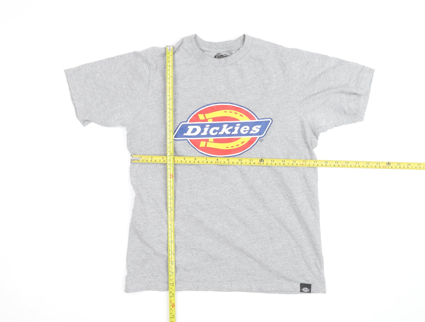 Dickies Men's Grey XS Logo Cotton Crew Neck Short Sleeve T-Shirt