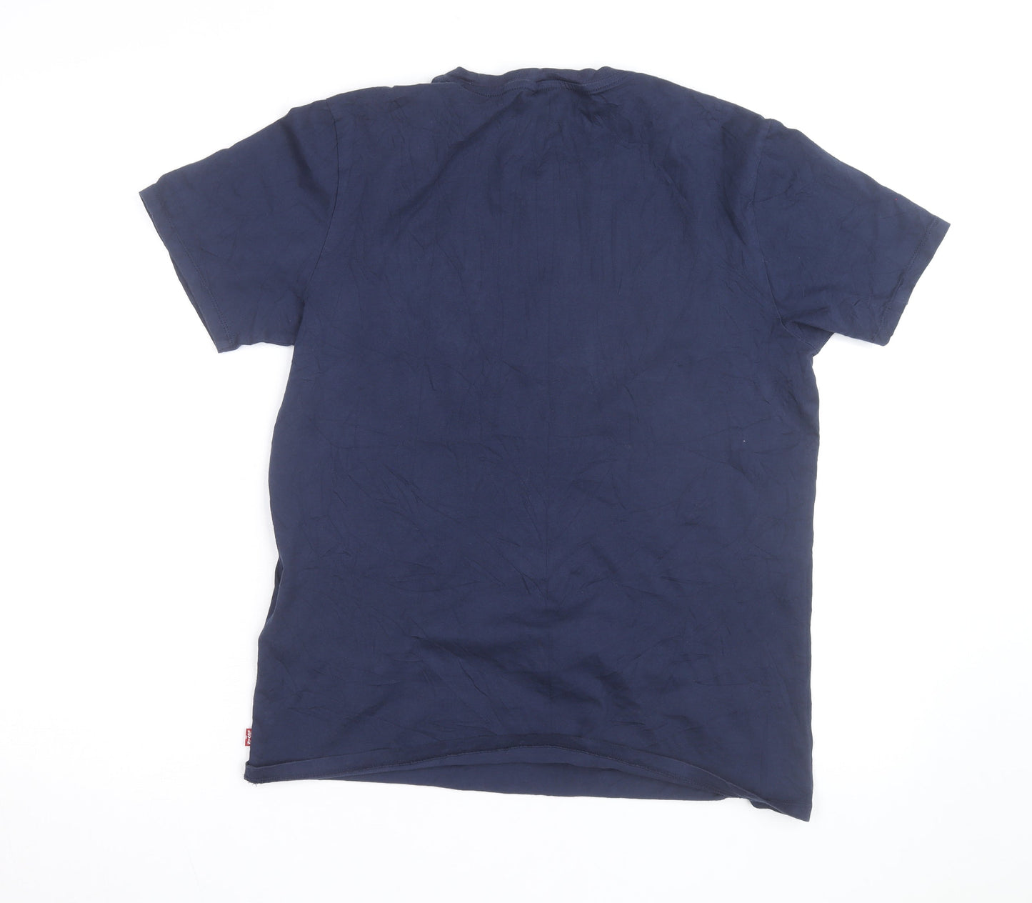 Levi's Men's Blue Graphic Logo Crew Neck T-Shirt Size M