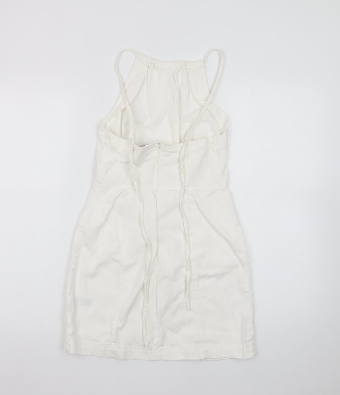 ASOS Women’s White Halter Slip Dress Size 8 Summer Casual