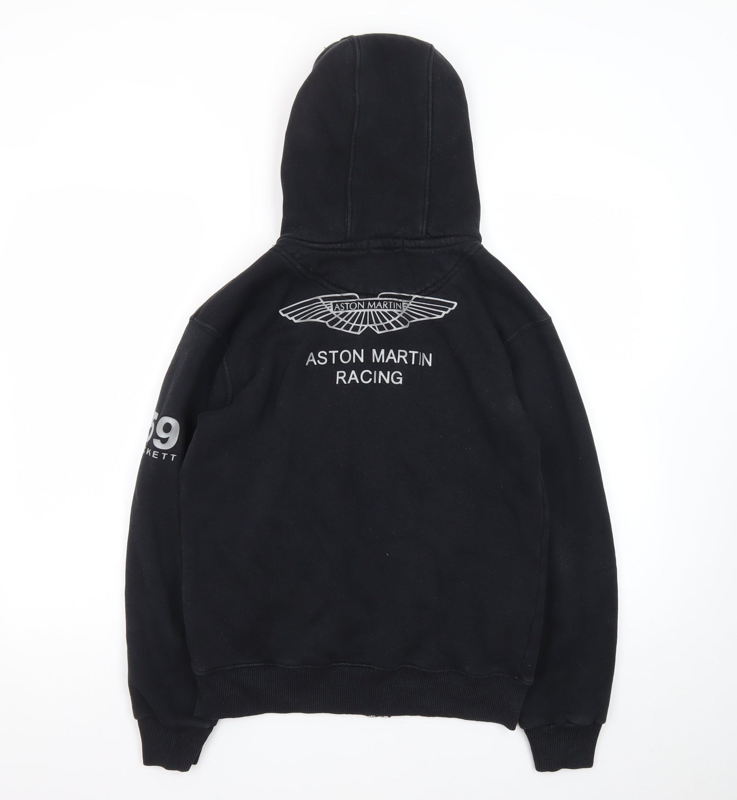Hackett Men's Black XL Full Zip Aston Martin Racing Hoodie