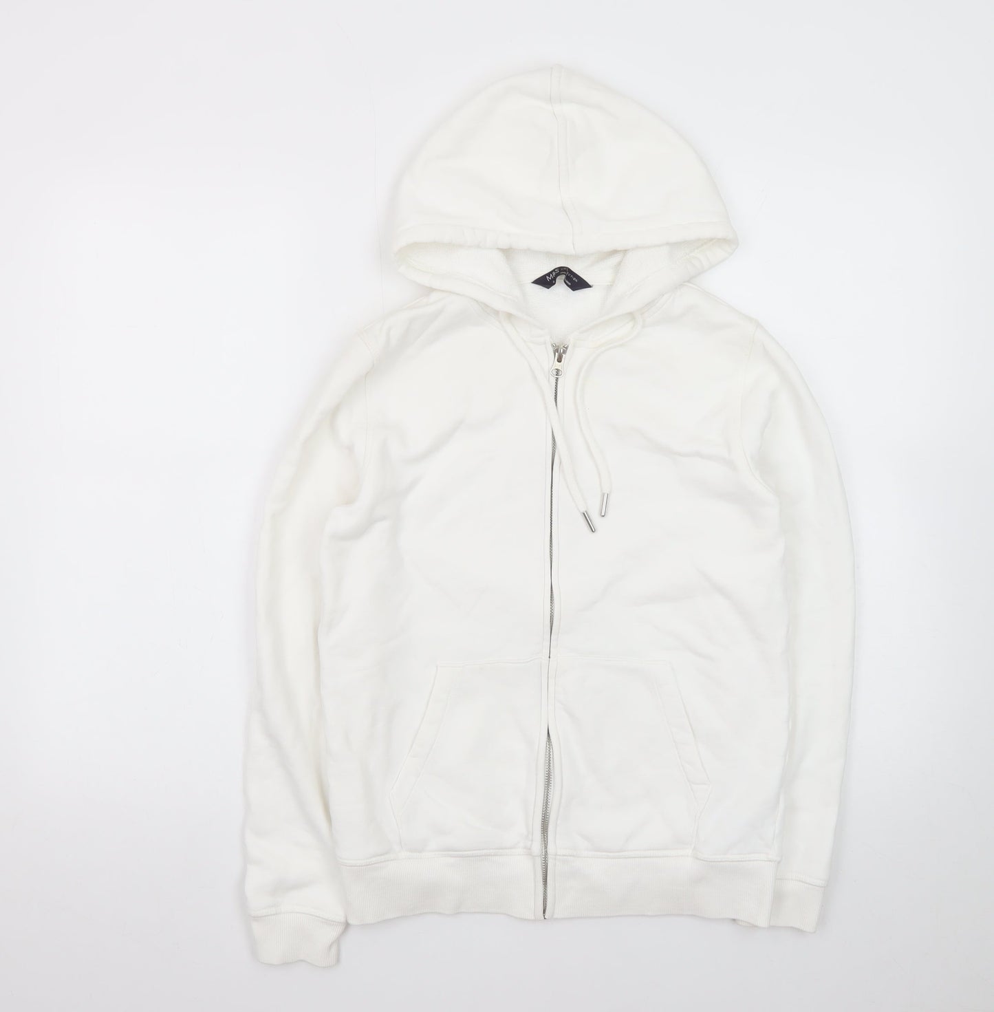 Marks and Spencer Women’s Ivory Full Zip Hoodie Size 8