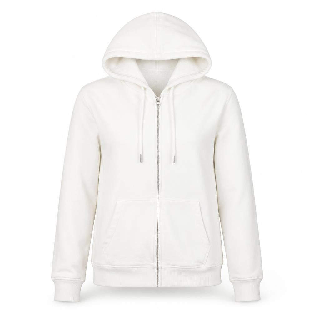 Marks & Spencer Women’s Ivory Full Zip Hoodie Size 8