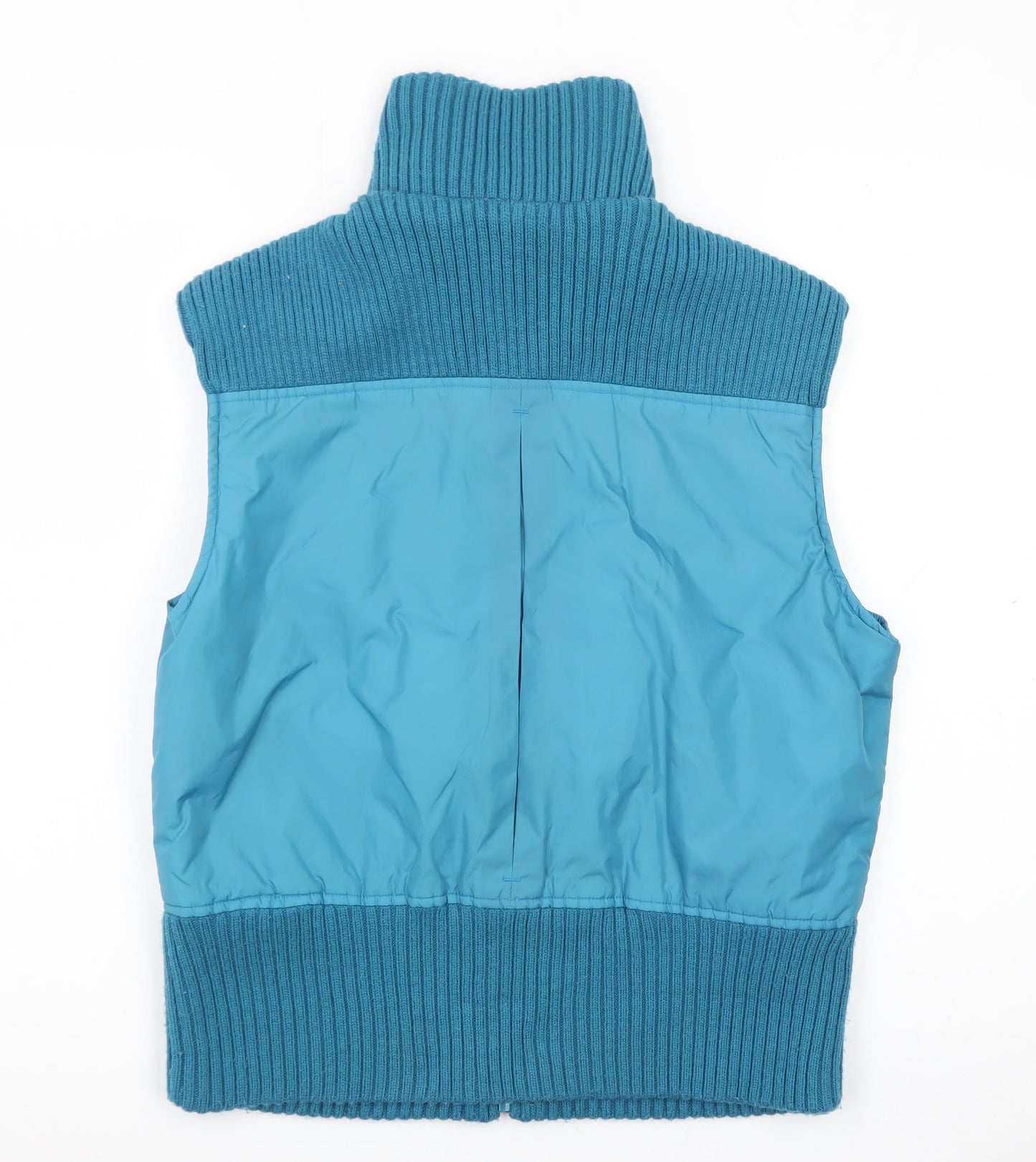 ALIBI Women Blue Size 14 Sleeveless Puffer Waistcoat