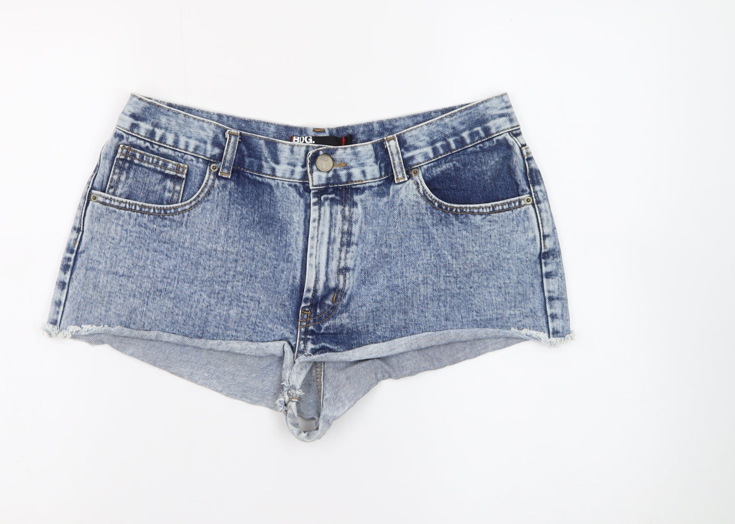 BDG Women Blue Cut-Off Denim Shorts Size 16