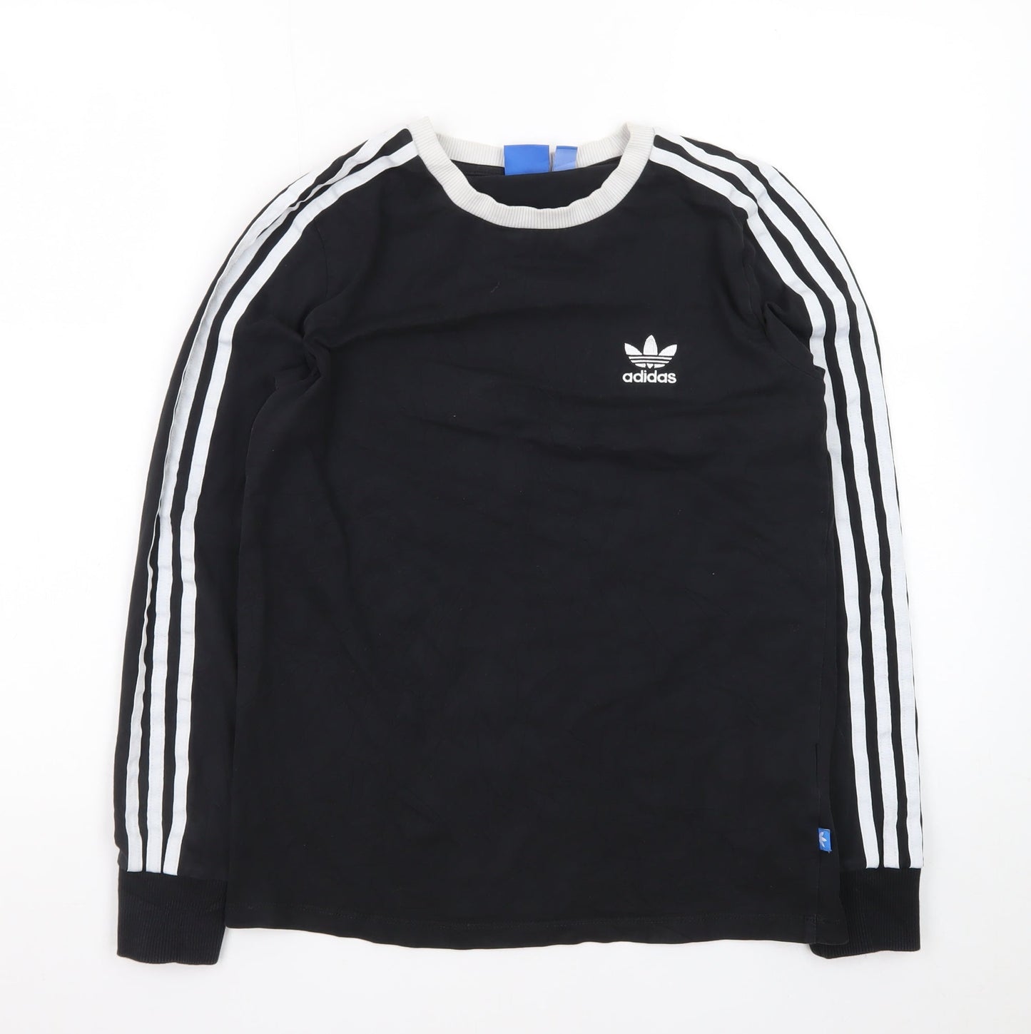 Adidas Women Black Long Sleeve Jersey Top Size 10 Casual Sportswear