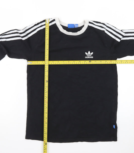 Adidas Women Black Long Sleeve Jersey Top Size 10 Casual Sportswear