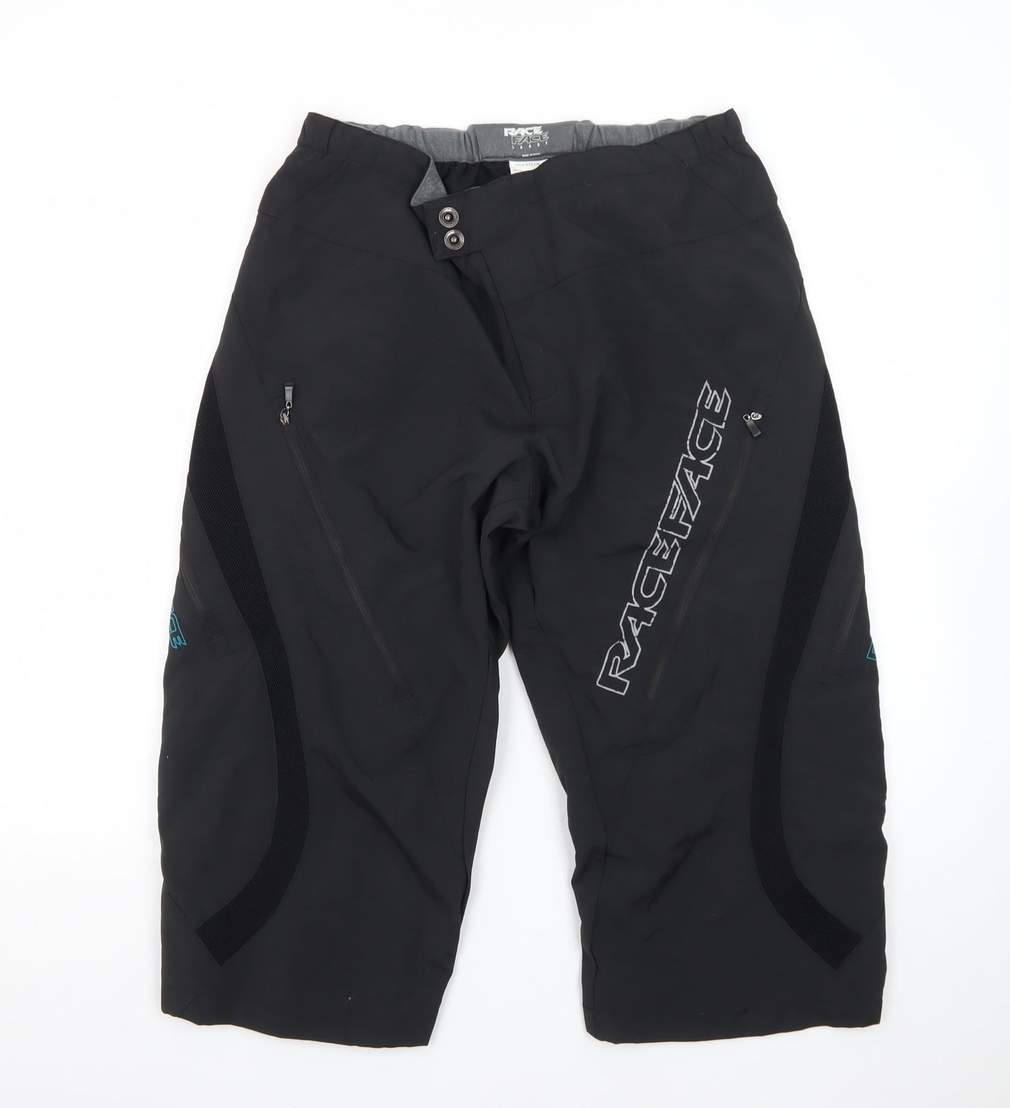 Race Face Men’s Black Biker Shorts Large Nylon Sportswear