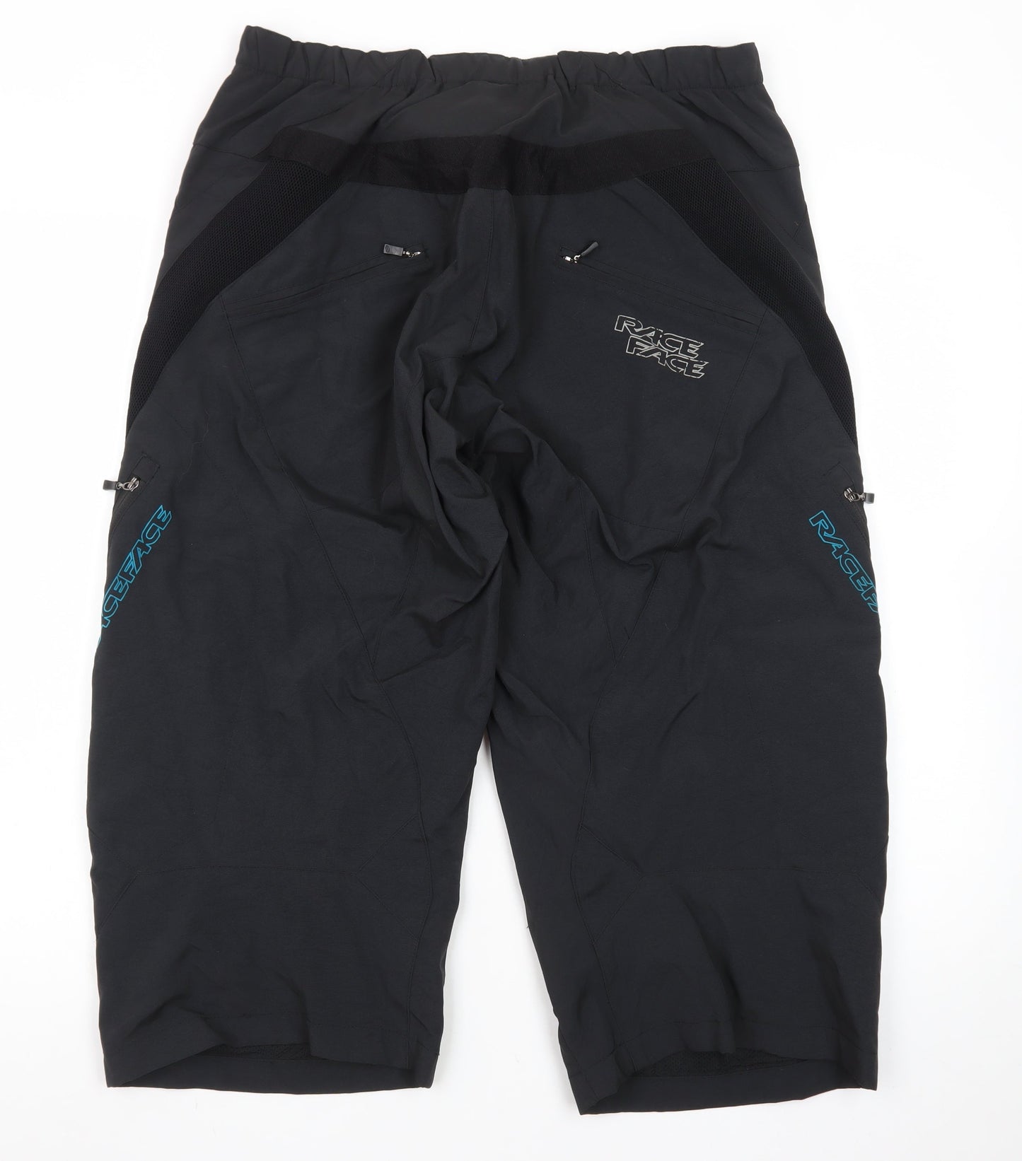 Race Face Men’s Black Biker Shorts Large Nylon Sportswear