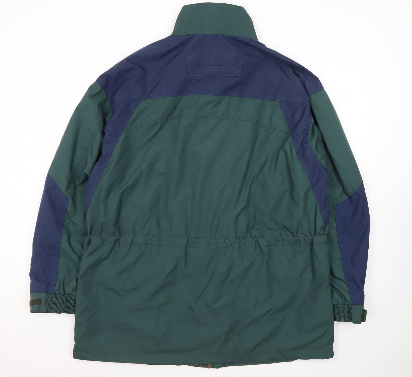 GS Gold Men's Green Waterproof Parka Jacket Large Nylon Outdoor Zip