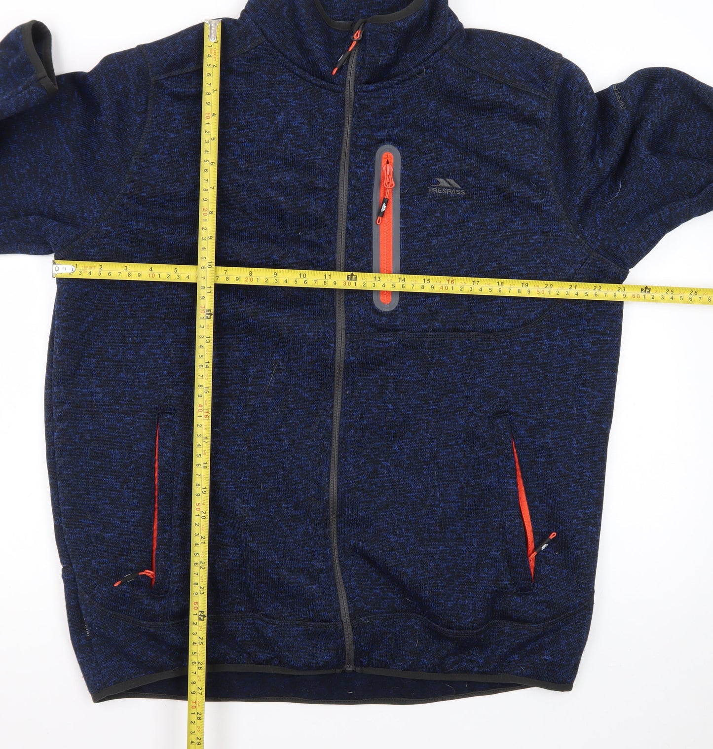 Trespass Mens Blue XL Full Zip Fleece Jacket Outdoor Casual
