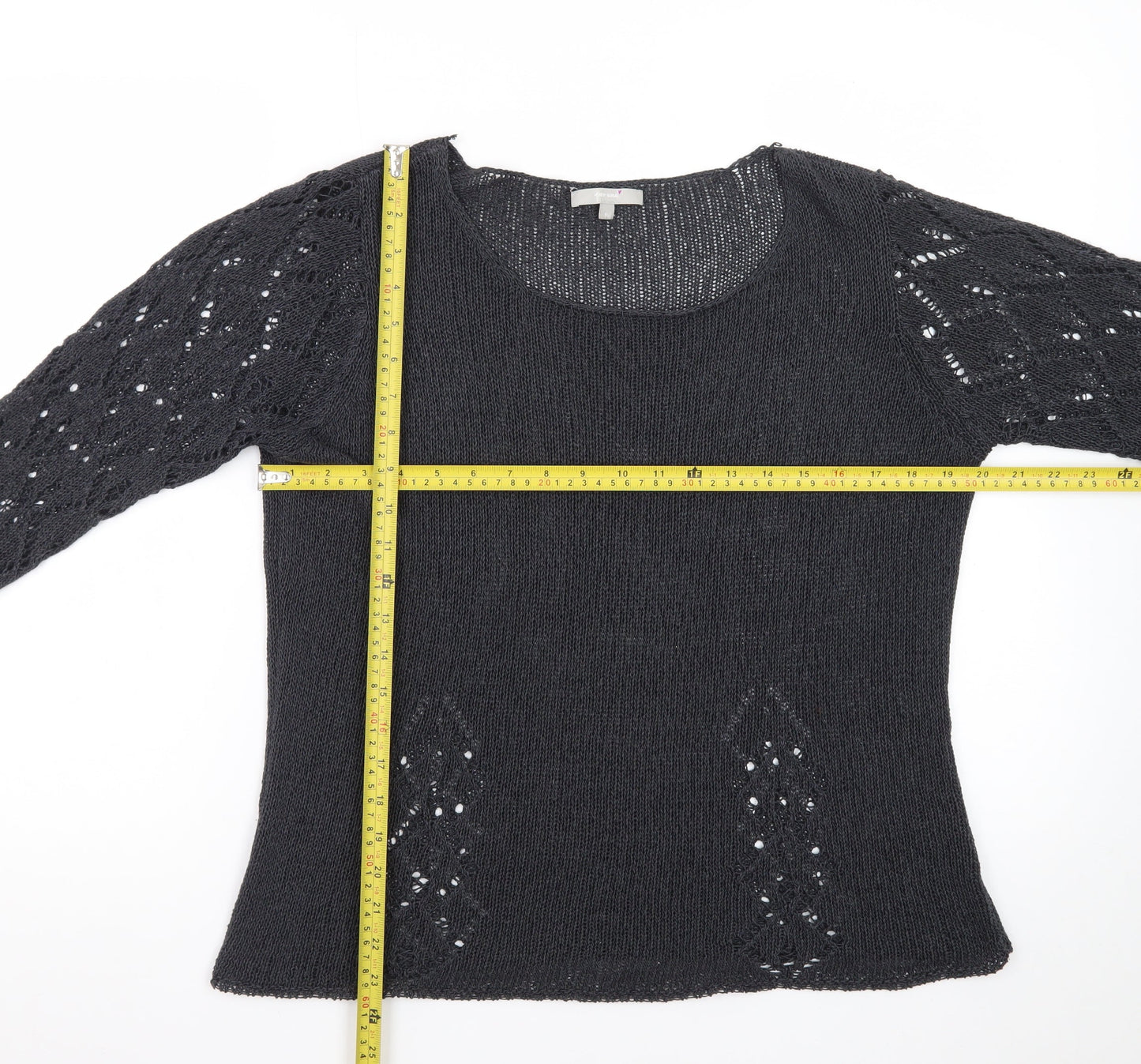 Per Una Women’s Navy Open-Knit Jumper Size 16 Marks & Spencer