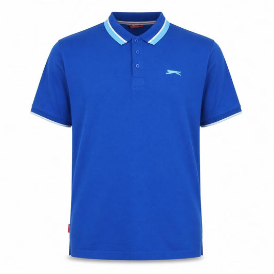 Slazenger Men's Blue XL Short Sleeve Polo Shirt