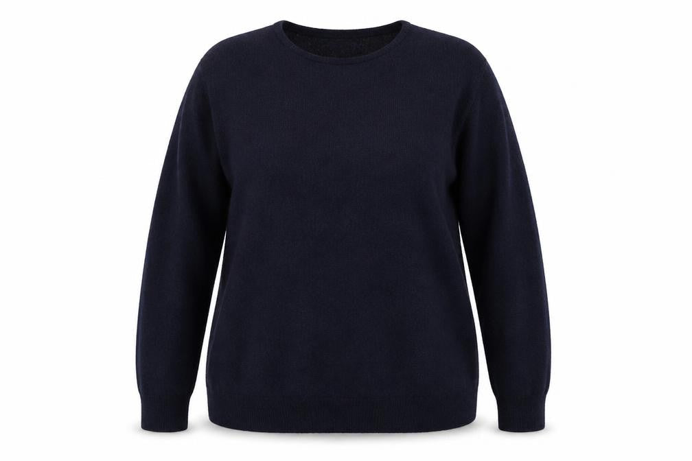Marks & Spencer Women's Black Pure Wool Crew Neck Jumper UK 20