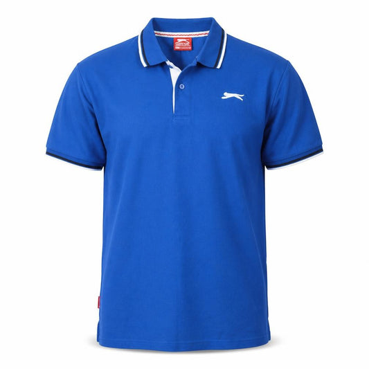 Slazenger Men's Blue Short Sleeve Polo Shirt XL Classic Fit