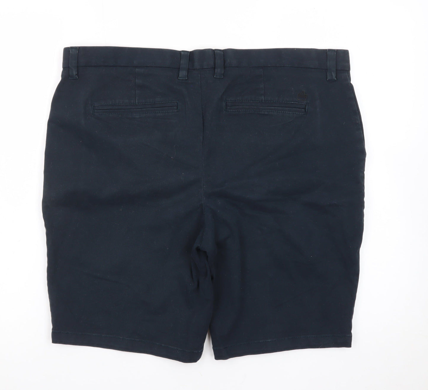 Admiral Men's Blue Chino Shorts Size 36 Regular Cotton Blend