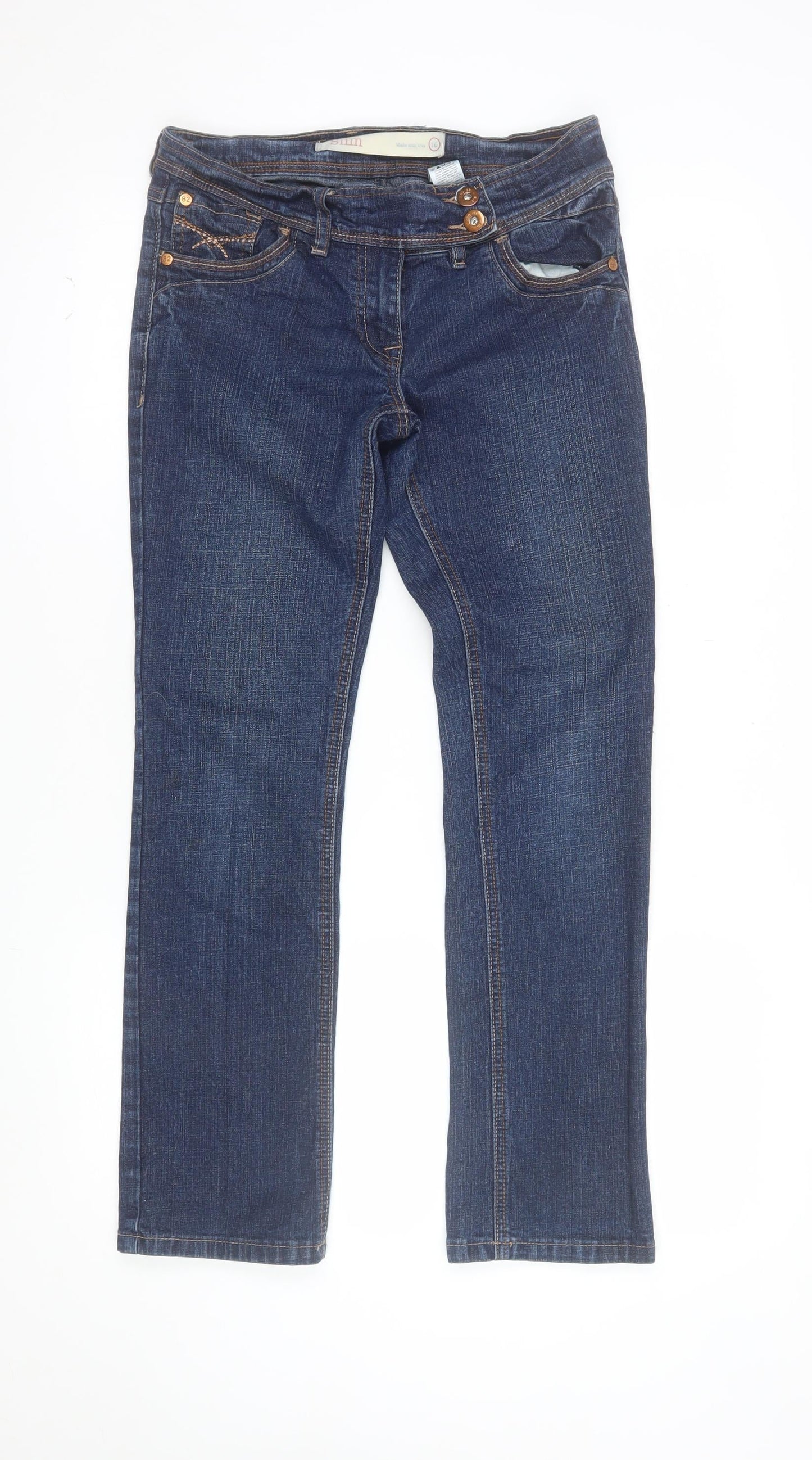 Next Women’s Petite Blue Slim Straight Jeans Size 10