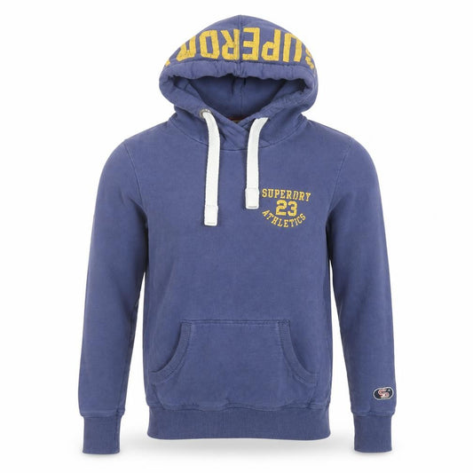 Superdry Men's Blue Athletic Pullover Hoodie XS
