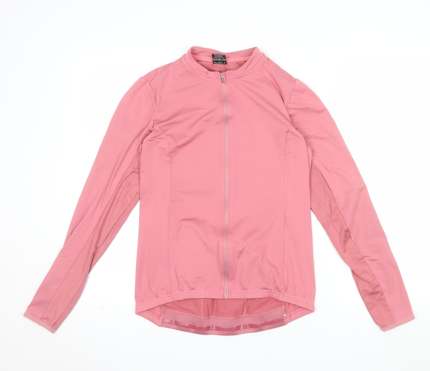 Crane Women Pink Full Zip Cycling Jersey Top Size 10
