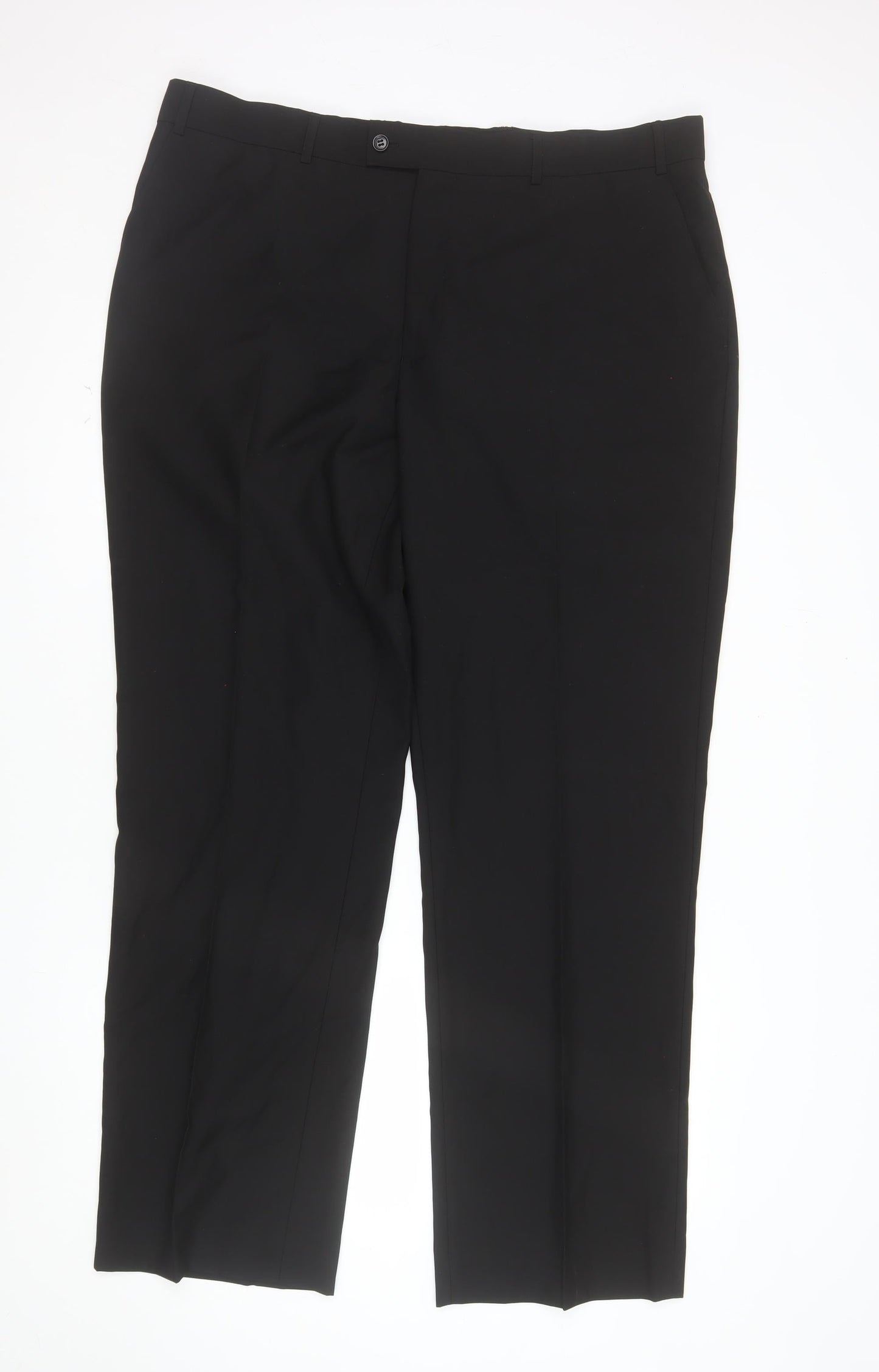 Burton Men's Black 40R Regular Fit Dress Trousers