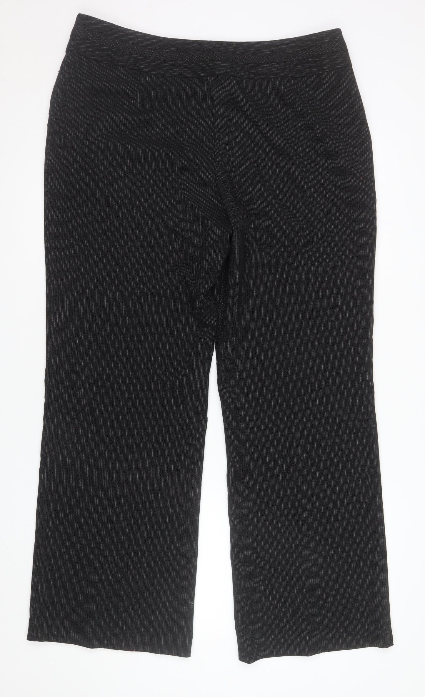 Marks and Spencer Women’s Black Size 16 Stretch Knit Trousers