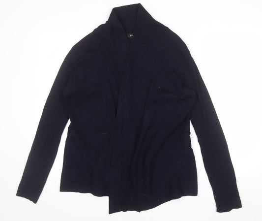 89th & Madison Women's Black Knit Open Cardigan M