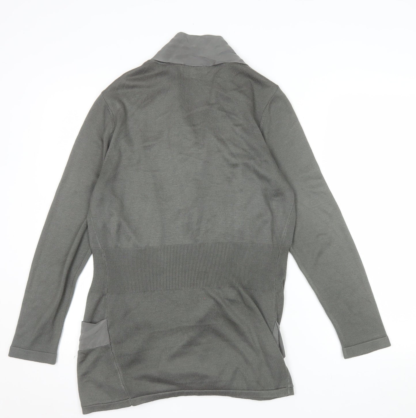 Marks and Spencer Per Una Women Grey Size 14 Open Cardigan
