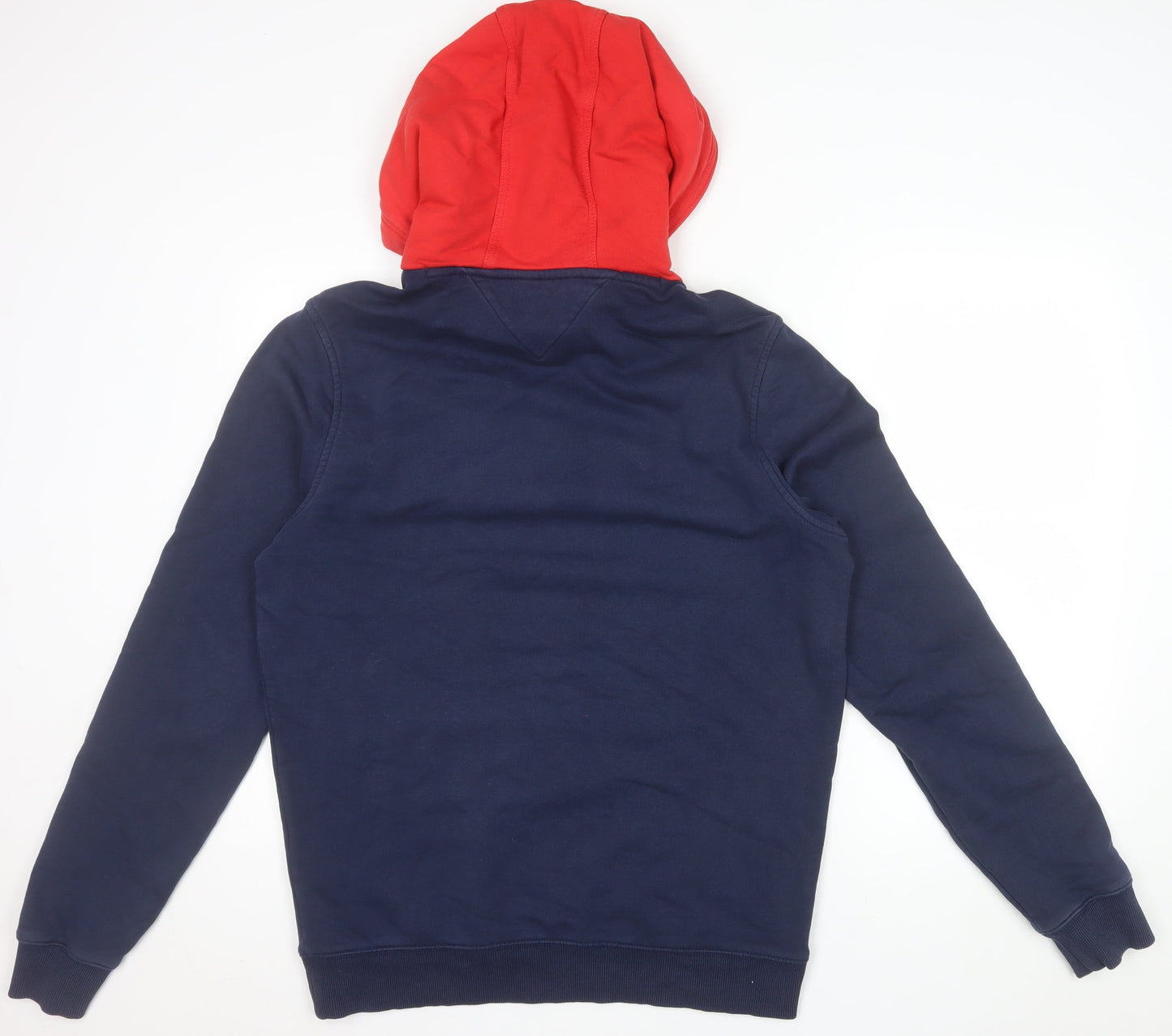 Tommy Jeans Men’s Blue Red Hoodie L Logo Pullover Sweatshirt