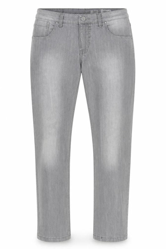 Front view of Fashioned House Women’s Grey Straight Leg Denim Jeans W30 L32
