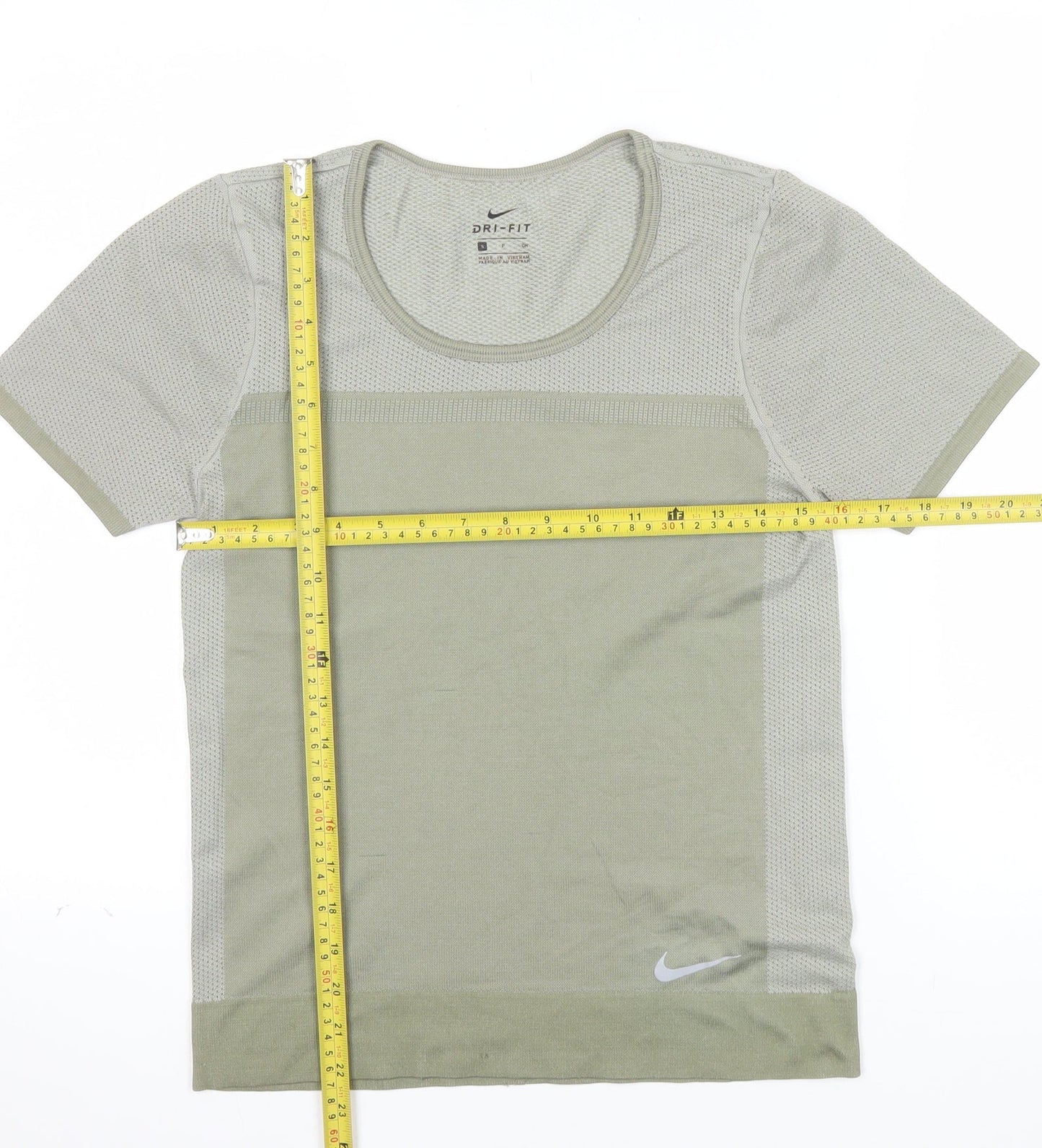 Nike Women's Green Dri-FIT Short Sleeve Athletic T-Shirt Size S