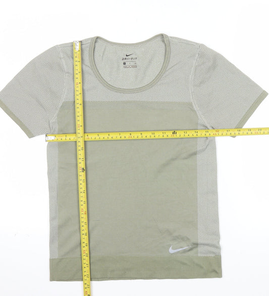 Nike Women's Green Dri-FIT Short Sleeve Athletic T-Shirt Size S