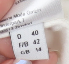 Privacy Womens Ivory Tank Top Size 14 Sleeveless Basic Jersey Vest