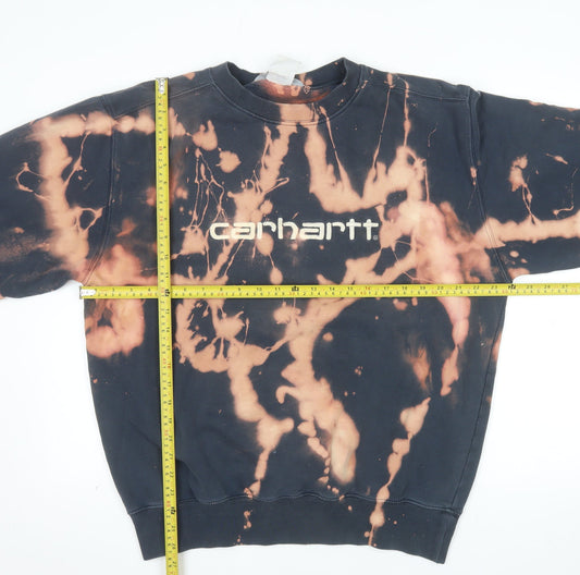 Carhartt Men's Multicoloured Tie Dye Logo Sweatshirt Size L