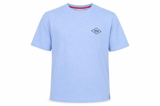 Lee Cooper Men's Blue XL Crew Neck Short Sleeve Cotton T-Shirt